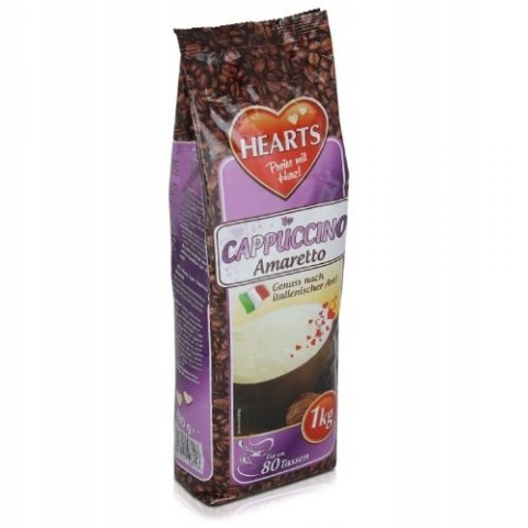 Cappuccino Hearts Amaretto Aromatyczny Napój Kawowy w Proszku 1 kg