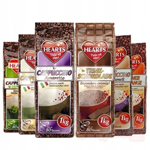 Cappuccino Hearts Amaretto Aromatyczny Napój Kawowy w Proszku 1 kg