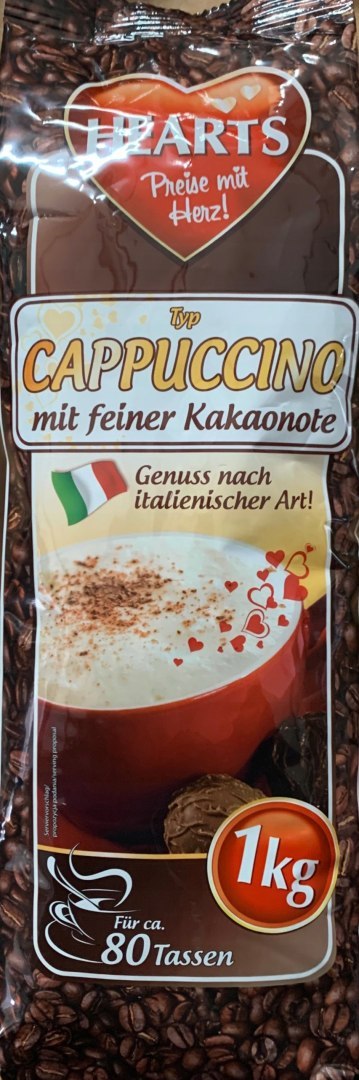 Cappuccino Hearts Kakaonote 1 kg kremowy napój kawowy