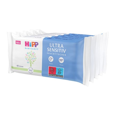 Chusteczki Hipp Ultra Sensitive chusteczki nawilżane 48 x 5 szt.
