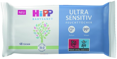 Chusteczki Hipp Ultra Sensitive chusteczki nawilżane 48 x 5 szt.