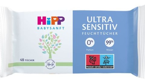 Chusteczki Hipp Ultra Sensitive chusteczki nawilżane 48 x 5 szt.