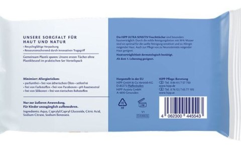 Chusteczki Hipp Ultra Sensitive chusteczki nawilżane 48 x 5 szt.