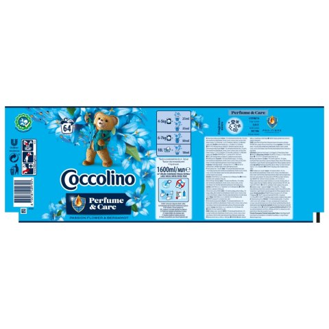 Coccolino Perfume&Care Płyn do płukania Passion Flower&Bergamot 1,6l