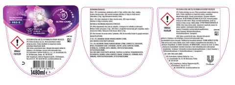 Coccolino żel do prania tkanin różowy Wonder Wash Short Cycles 1480ml