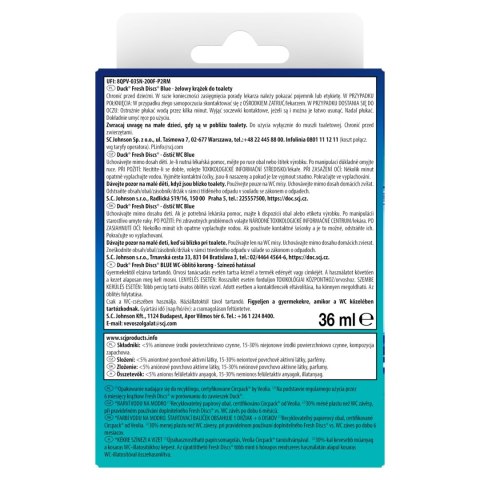 Duck Fresh Discs - barwiący żelowy krążek do toalety 36ml