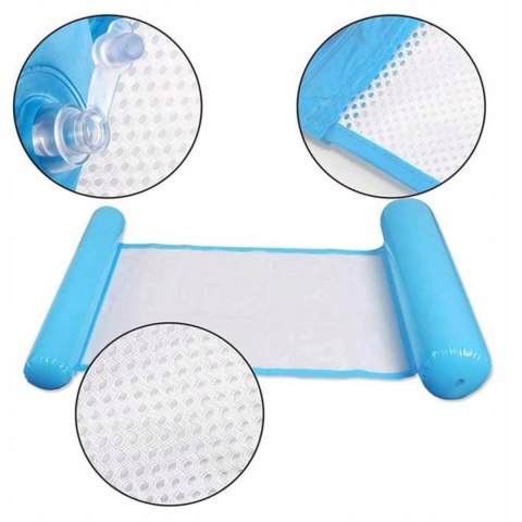 HAMAK MATERAC WODNY DO PŁYWANIA DMUCHANY NA BASEN FOTEL LEŻAK PLAŻOWY