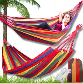 HAMAK OGRODOWY 1 OSOBOWY WISZĄCY DO OGRODU HUŚTAWKA JEDNOOSOBOWY 200x80