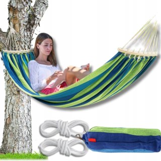 HAMAK OGRODOWY JEDNOOSOBOWY WISZĄCY DO OGRODU HUŚTAWKA + STELAŻ POKROWIEC