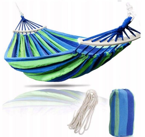 HAMAK OGRODOWY JEDNOOSOBOWY WISZĄCY DO OGRODU HUŚTAWKA + STELAŻ POKROWIEC