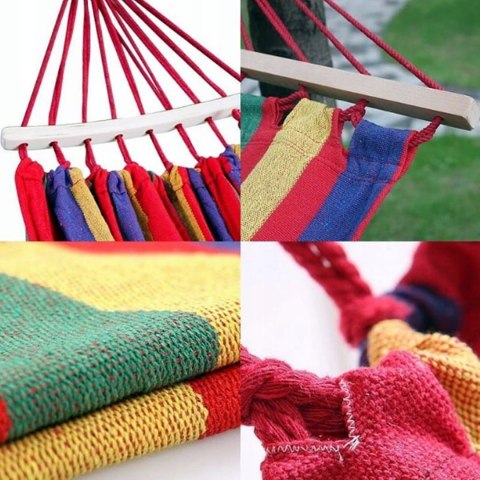 HAMAK OGRODOWY JEDNOOSOBOWY WISZĄCY DO OGRODU HUŚTAWKA + STELAŻ POKROWIEC