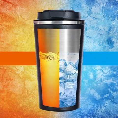 KUBEK SMART TERMICZNY TERMOS BIDON NA KAWE HERBATĘ WODĘ EKRAN LCD 510 ML