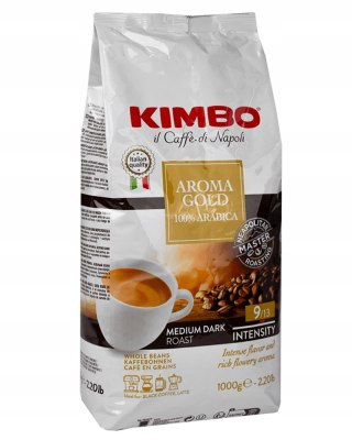 Kawa Kimbo Aroma Gold ziarnista 1kg 100% Arabica