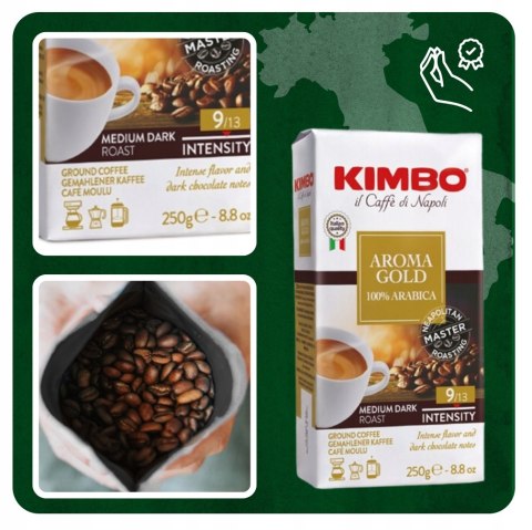 Kawa mielona Kimbo Aroma Gold 250 g