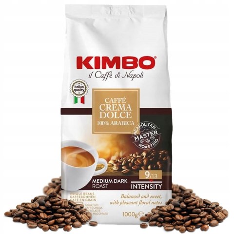 Kawa ziarnista Arabica Kimbo Dolce Crema 1000 g