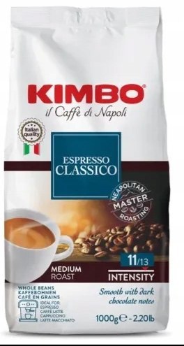 Kawa ziarnista Kimbo Espresso Classico mieszanka Arabiki i Robusty 1kg