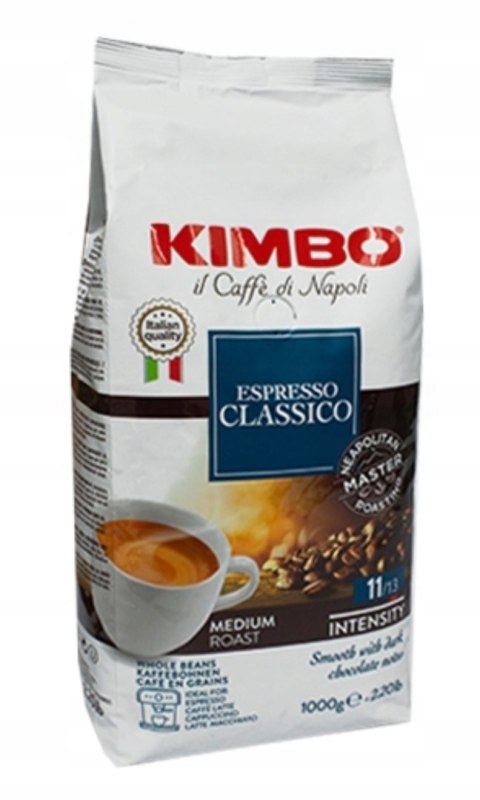 Kawa ziarnista Kimbo Espresso Classico mieszanka Arabiki i Robusty 1kg