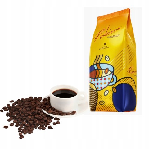 Kawa ziarnista Woseba mieszana 500 g ekologiczna średnio palona