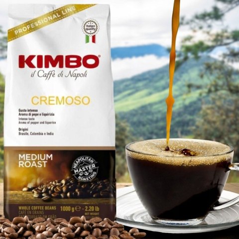 Kawa ziarnista mieszana Kimbo Cremoso 1000 g