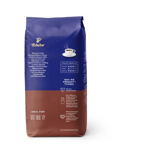 Kawa ziarnista mieszana Tchibo Exclusive Medium Roast 1000 g