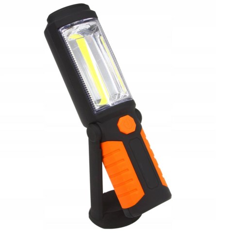 LAMPA WARSZTATOWA LED MOCNA 3w1 Pomaraczowa LATARKA