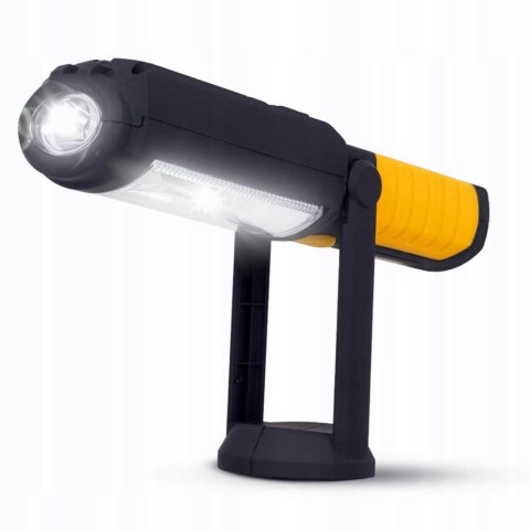 LAMPA WARSZTATOWA LED MOCNA 3w1 Pomaraczowa LATARKA