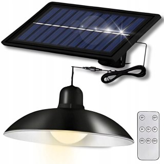 LAMPA WISZĄCA SOLARNA LED ŻYRANDOL OGRODOWA ZEWNĘTRZNA + Czujnik Zmierzchu