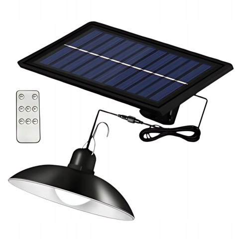 LAMPA WISZĄCA SOLARNA LED ŻYRANDOL OGRODOWA ZEWNĘTRZNA + Czujnik Zmierzchu