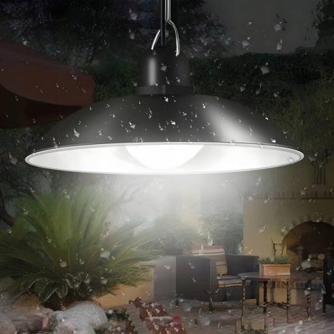 LAMPA WISZĄCA SOLARNA LED ŻYRANDOL OGRODOWA ZEWNĘTRZNA + Czujnik Zmierzchu