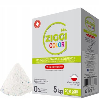 Mr. Ziggi proszek do prania i dezynfekcji hipoalergiczny do koloru 70pr 5kg