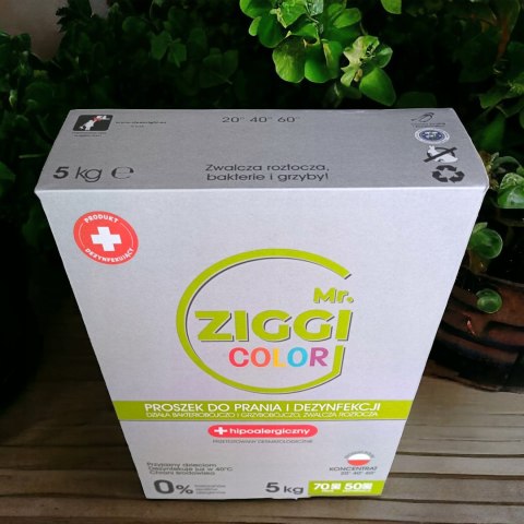 Mr. Ziggi proszek do prania i dezynfekcji hipoalergiczny do koloru 70pr 5kg