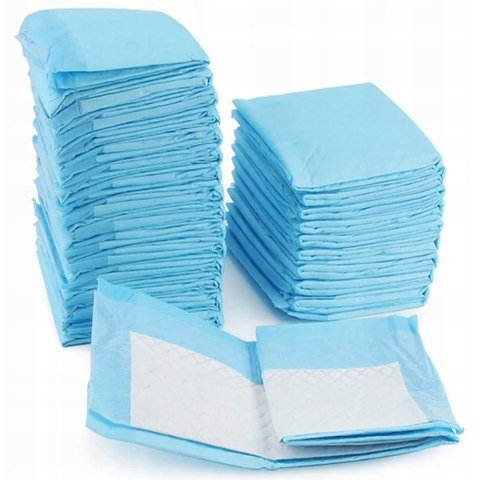 PODKŁADY JEDNORAZOWE HIGIENICZNE 40x60 CHŁONNE PRZEWIJANIA poporodowe 100x