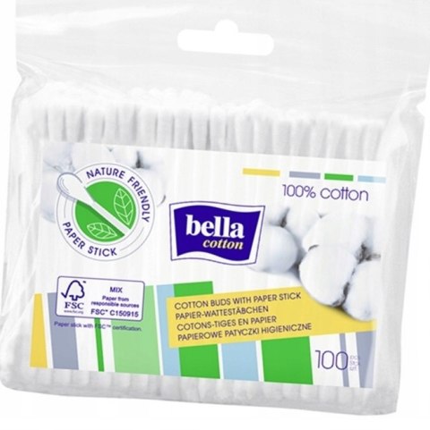 Patyczki higieniczne Bella papierowe biodegradowalne 100 szt.