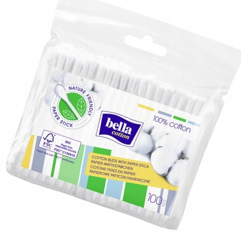 Patyczki higieniczne Bella papierowe biodegradowalne 100 szt.
