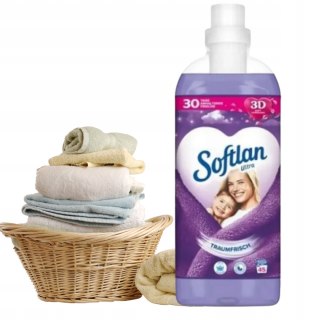 Softlan Ultra płyn do płukania ubrań tkanin Traumfrisch fioletowy 1L