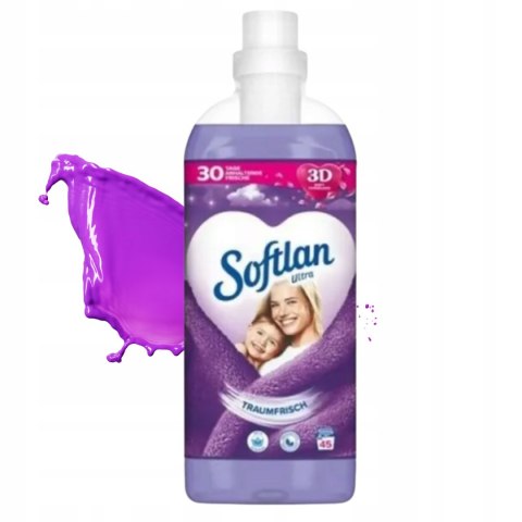 Softlan Ultra płyn do płukania ubrań tkanin Traumfrisch fioletowy 1L