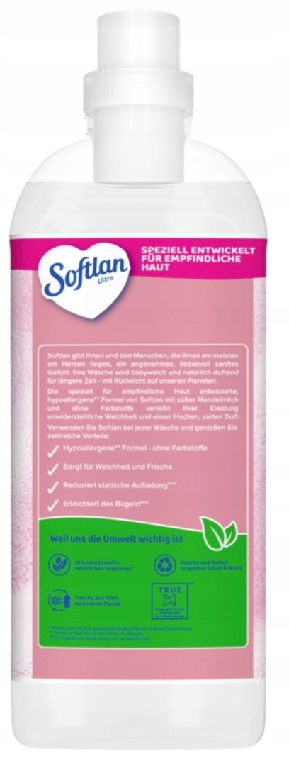 Softlan płyn do płukania tkanin sensitive Weich Mild z migdałowym 1L
