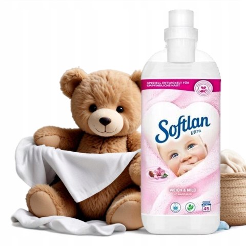 Softlan płyn do płukania tkanin sensitive Weich Mild z migdałowym 1L