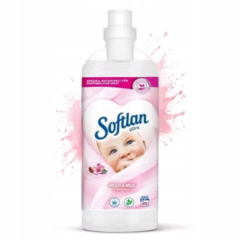 Softlan płyn do płukania tkanin sensitive Weich Mild z migdałowym 1L