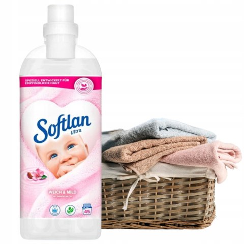 Softlan płyn do płukania tkanin sensitive Weich Mild z migdałowym 1L
