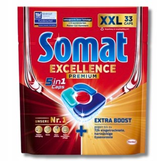 Somat Kapsułki do zmywarki Excellence Premium 5IN1 33szt