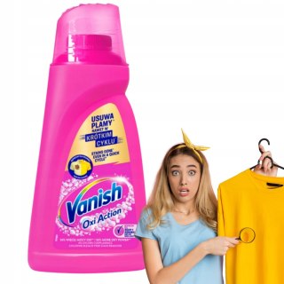 VANISH OXI ACTION PINK 1L Odplamiacz do tkanin w płynie