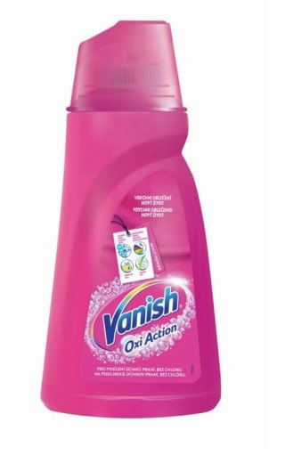 VANISH OXI ACTION PINK 1L Odplamiacz do tkanin w płynie
