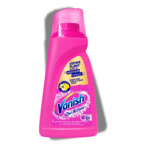 VANISH OXI ACTION PINK 1L Odplamiacz do tkanin w płynie