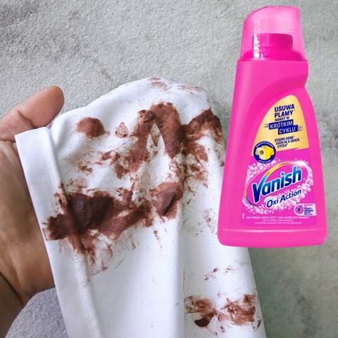 VANISH OXI ACTION PINK 1L Odplamiacz do tkanin w płynie