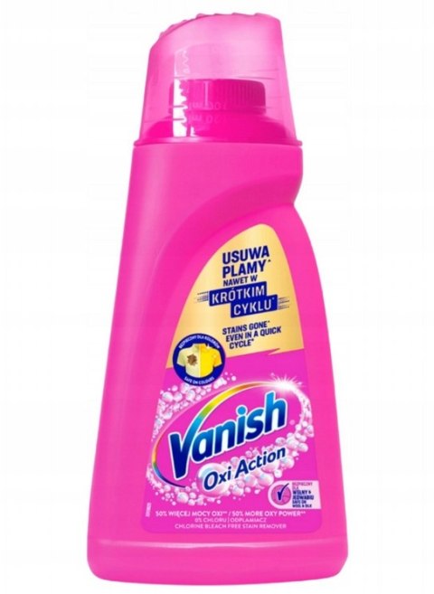 VANISH OXI ACTION PINK 1L Odplamiacz do tkanin w płynie