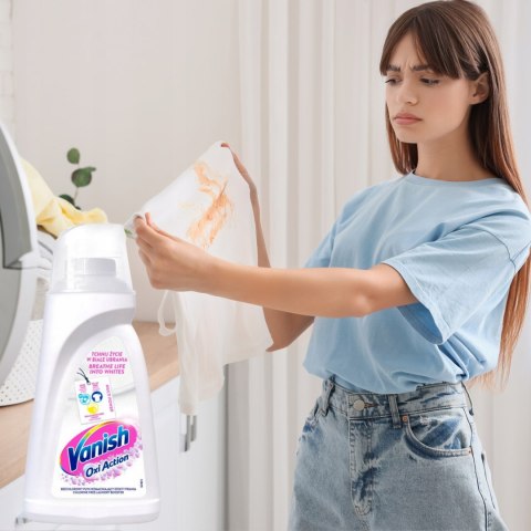 Vanish Oxi Action Odplamiacz w Płyne do Białego 1L