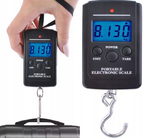 WAGA LOTNICZA BAGAŻOWA NA BAGAŻ PODRÓŻNA TURYSTYCZNA WĘDKARSA HAK 50kg LCD