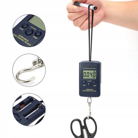 WAGA LOTNICZA BAGAŻOWA NA BAGAŻ PODRÓŻNA TURYSTYCZNA WĘDKARSA HAK 50kg LCD