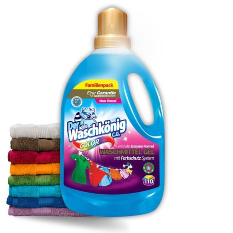 Żel do prania kolorów niemiecki Der Waschkonig 3,3 l na 110 prań